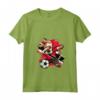 Donna Dabbing Cane Trinidad e Tobago Calcio - Bandiera Trinidad Maglietta con Collo a V - Soccer Fan Jersey for Trinidad and Tobago Team Supporters
