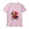 Donna Dabbing Cane Trinidad e Tobago Calcio - Bandiera Trinidad Maglietta con Collo a V - Soccer Fan Jersey for Trinidad and Tobago Team Supporters