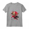 Donna Dabbing Cane Trinidad e Tobago Calcio - Bandiera Trinidad Maglietta con Collo a V - Soccer Fan Jersey for Trinidad and Tobago Team Supporters