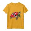 Trinidad e Tobago Turtle Pride - Maglietta Bandiera per Donne e Bambini - Ideale per Mostrare l'Orgoglio e l'Amore per Trinidad e Tobago