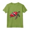 Trinidad e Tobago Turtle Pride - Maglietta Bandiera per Donne e Bambini - Ideale per Mostrare l'Orgoglio e l'Amore per Trinidad e Tobago