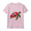 Trinidad e Tobago Turtle Pride - Maglietta Bandiera per Donne e Bambini - Ideale per Mostrare l'Orgoglio e l'Amore per Trinidad e Tobago