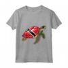 Trinidad e Tobago Turtle Pride - Maglietta Bandiera per Donne e Bambini - Ideale per Mostrare l'Orgoglio e l'Amore per Trinidad e Tobago