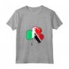 Donna Irlandese e Trinidad Tobago Clover Mix Heritage Maglietta con Collo a V - Ottimo Regalo di Natale per la Tua Identità Culturale - Acquista Online!