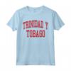 Trinidad y Tobago Maglietta - Stile College con Colori Bandiera - Ideale per Turisti e Orgoglio Nazionale