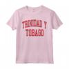 Trinidad y Tobago Maglietta - Stile College con Colori Bandiera - Ideale per Turisti e Orgoglio Nazionale