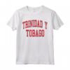Trinidad y Tobago Maglietta - Stile College con Colori Bandiera - Ideale per Turisti e Orgoglio Nazionale