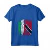 TRINIDAD TOBAGO ITALIA Bandiera Amicizia - Maglietta con Collo a V - Leggera e Comoda per Celebrare l'Amicizia