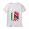 TRINIDAD TOBAGO ITALIA Bandiera Amicizia - Maglietta con Collo a V - Leggera e Comoda per Celebrare l'Amicizia