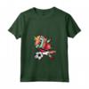 Donna Tamponando Unicorno Trinidad e Tobago Calcio Bandiera Maglietta con Collo a V - Regalo Divertente per Fan di Calcio - Ideale per Compleanno o Natale