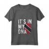 Donna è nel mio DNA - Maglietta Bandiera di Trinidad e Tobago con Impronta Digitale - Ideale per Regalo Unico di Trinidad e Tobago