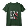 Donna è nel mio DNA - Maglietta Bandiera di Trinidad e Tobago con Impronta Digitale - Ideale per Regalo Unico di Trinidad e Tobago