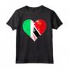 Irlandese e Trinidad Tobago Heart Mix Heritage Maglietta - Regalo di Natale per Chiunque Sia Nazionalità Trinidad - Vintage Bandiera Trinidad e Tobago
