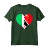 Irlandese e Trinidad Tobago Heart Mix Heritage Maglietta - Regalo di Natale per Chiunque Sia Nazionalità Trinidad - Vintage Bandiera Trinidad e Tobago