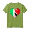Irlandese e Trinidad Tobago Heart Mix Heritage Maglietta - Regalo di Natale per Chiunque Sia Nazionalità Trinidad - Vintage Bandiera Trinidad e Tobago