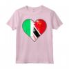 Irlandese e Trinidad Tobago Heart Mix Heritage Maglietta - Regalo di Natale per Chiunque Sia Nazionalità Trinidad - Vintage Bandiera Trinidad e Tobago