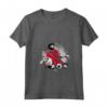 Donna Trinidad e Tobago Calcio Bandiera Nazionale Trinidadiana Maglietta con Collo a V - Support your Team in Style with Soccer Art and National Flag Design