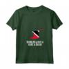 Donna Doubles, Roti - Sweet Trinidad & Tobago Trini Patriotic Tee Maglietta con Collo a V - Ideal for Homesick Trinis - Express Caribbean Pride!