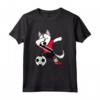 Tamponando Husky Dog Trinidad e Tobago Calcio - Bandiera Maglietta - Regalo Divertente per Fan di Trinidad e Tobago