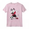 Tamponando Husky Dog Trinidad e Tobago Calcio - Bandiera Maglietta - Regalo Divertente per Fan di Trinidad e Tobago