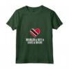 Donna Doubles, Roti - Sweet Trinidad & Tobago Trini Patriotic Tee Maglietta con Collo a V - Perfect Tee for Homesick Trinis Away from Home