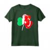 Irlandese e Turkmeno Trifoglio Mix Heritage Maglietta - Regalo di Natale per Nazionalità Turkmenistan e DNA - Bandiera San Patrizio