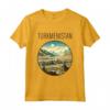 Turkmenistan Scenario Art Deco Maglietta - Design Unico che Celebra la Bellezza del Turkmenistan