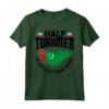 Turkmenistan Turkmenistan Mezzo turkmeno bandiera Maglietta - Design del Turkmenistan - Ideale per chiunque abbia origine turkmena