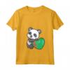 Donna Turkmenistan Cuore con Panda Pride - Maglietta Bandiera Turkmenistan Roots - Ideale per Mostrare l'Orgoglio Nazionale
