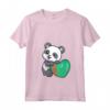 Donna Turkmenistan Cuore con Panda Pride - Maglietta Bandiera Turkmenistan Roots - Ideale per Mostrare l'Orgoglio Nazionale