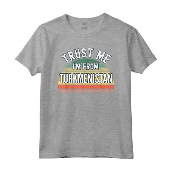 Divertente Regalo Turkmenistan - Fidati di me sono dal Turkmenistan Maglietta - Design Colorato Vintage Retrò