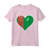 Bandiera del Turkmenistan - Cuore Turkmenistan Maglietta - Ideale per Indipendenza - Regali e Amore per il Turkmenistan
