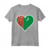 Bandiera del Turkmenistan - Cuore Turkmenistan Maglietta - Ideale per Indipendenza - Regali e Amore per il Turkmenistan