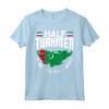 Turkmenistan Turkmenistan Mezzo turkmeno Bandiera Maglietta - Design del Turkmenistan - Ideale per chi ha orgoglio turkmeno