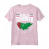 Turkmenistan Turkmenistan Mezzo turkmeno Bandiera Maglietta - Design del Turkmenistan - Ideale per chi ha orgoglio turkmeno