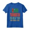 Turkmenistan Viaggio di Vacanza - Maglietta Souvenir per Viaggio in Famiglia con Design Retro e Bandiera del Turkmenistan