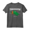 Turkmenistan Bandiera e Mappa - Tee Maglietta con Coordinate - Ideale per Celebrare il Patrimonio Turkmeno e il Giorno dell'Indipendenza