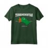 Turkmenistan Bandiera e Mappa - Tee Maglietta con Coordinate - Ideale per Celebrare il Patrimonio Turkmeno e il Giorno dell'Indipendenza