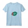 Donna Turkmenistan Bandiera Lip Kiss Mouth - Maglietta con Collo a V per un Regalo Speciale - Abbigliamento Patriottico
