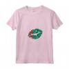 Donna Turkmenistan Bandiera Lip Kiss Mouth - Maglietta con Collo a V per un Regalo Speciale - Abbigliamento Patriottico