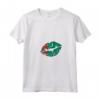 Donna Turkmenistan Bandiera Lip Kiss Mouth - Maglietta con Collo a V per un Regalo Speciale - Abbigliamento Patriottico
