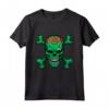 Turkmenistan Skull Pride - Maglietta Bandiera Turkmenistan con Radici - Ideale per Mostrare l'Orgoglio e l'Amore per il Popolo Turkmenistan
