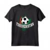 Turkmenistan Calcio Turkmeno Futbol Maglietta - Bandiera del Calcio Turkmenistan e Colombia - Supporta le Nazionali!