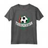 Turkmenistan Calcio Turkmeno Futbol Maglietta - Bandiera del Calcio Turkmenistan e Colombia - Supporta le Nazionali!