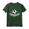 Turkmenistan Calcio Turkmeno Futbol Maglietta - Bandiera del Calcio Turkmenistan e Colombia - Supporta le Nazionali!