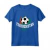 Turkmenistan Calcio Turkmeno Futbol Maglietta - Bandiera del Calcio Turkmenistan e Colombia - Supporta le Nazionali!