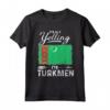 Non sto urlando sono Turkmenistan - Maglietta Bandiera e Orgoglio Turkmeno - Ideale per Compleanno, Halloween, o Natale