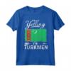 Non sto urlando sono Turkmenistan - Maglietta Bandiera e Orgoglio Turkmeno - Ideale per Compleanno, Halloween, o Natale