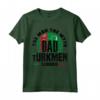 Turkmenistan Bandiera Turkmena - Maglietta Festa del Padre per Orgogliosi delle Radici Turkmene