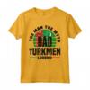 Turkmenistan Bandiera Turkmena - Maglietta Festa del Padre per Orgogliosi delle Radici Turkmene